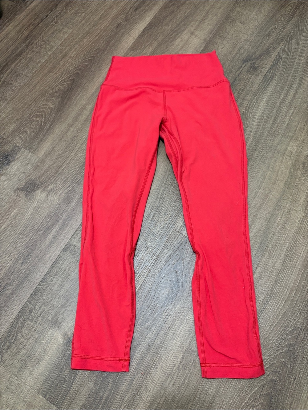 Lululemon Pink/Red High-Waist Cropped Leggings Size 6 *Read